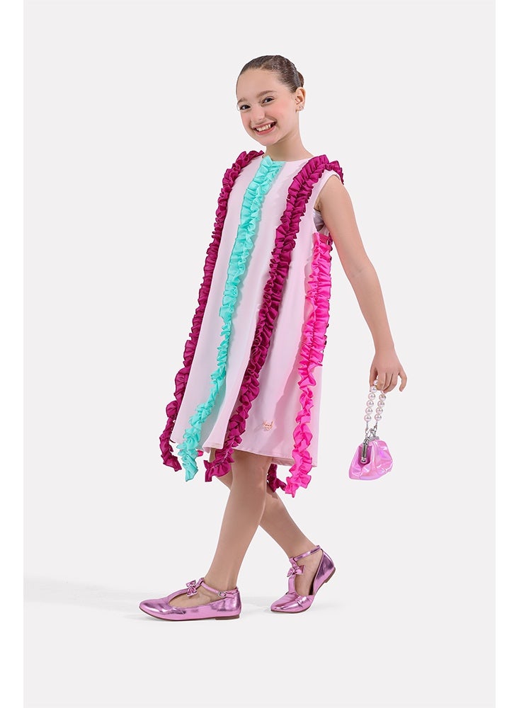 Obaha colorful frill dress - Image 1